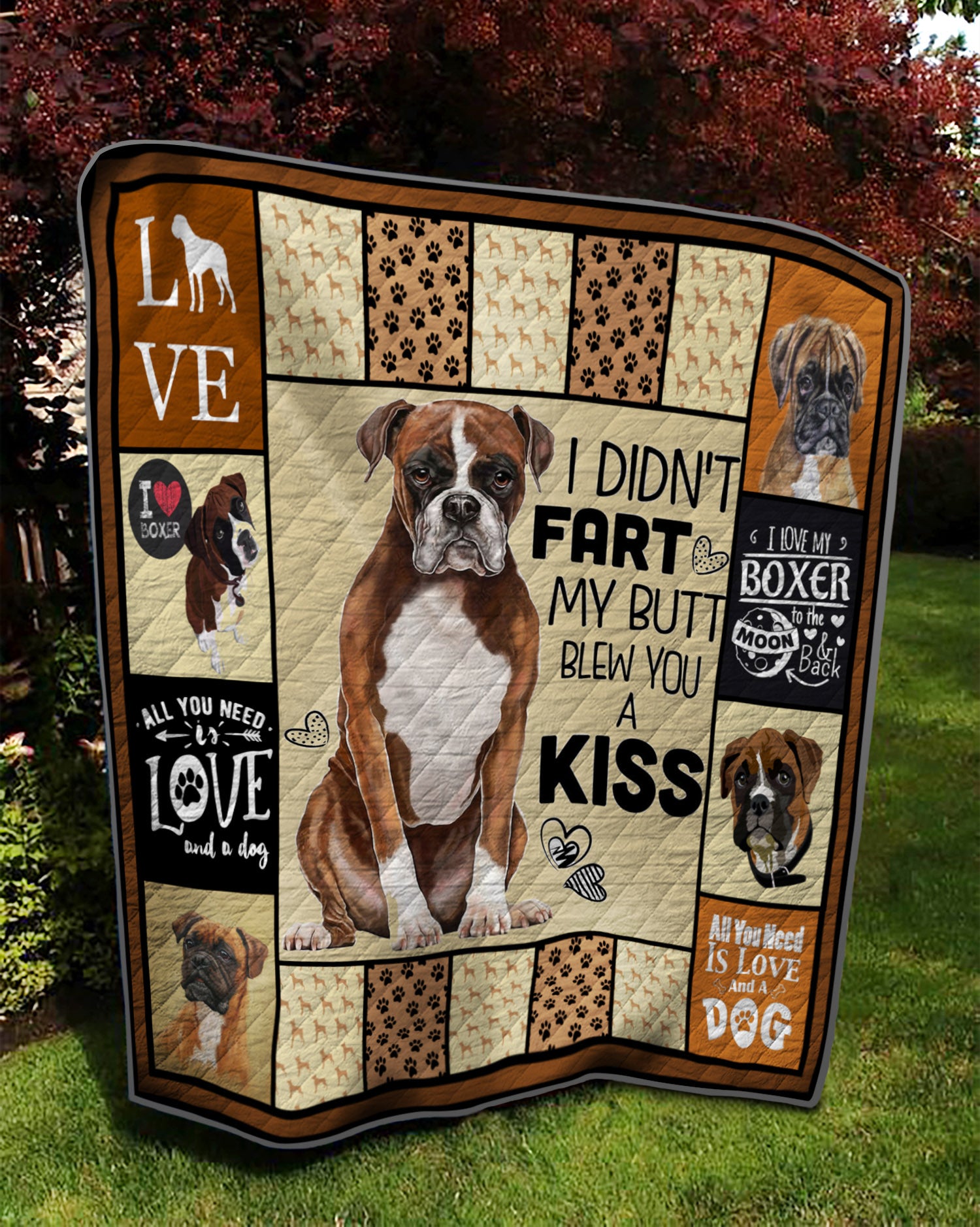 Boxer Dog TD1511192 Art Quilt