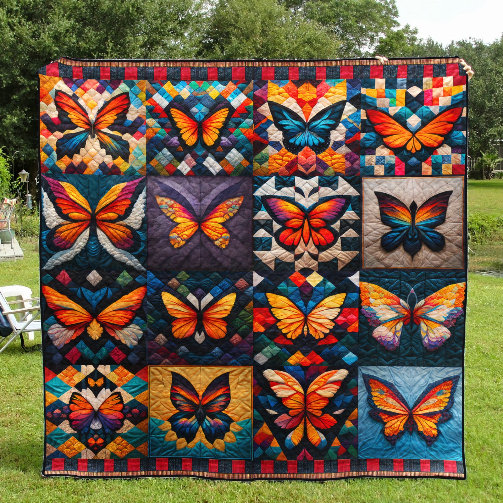 Colorful Butterfly Art Quilt TD240801Y