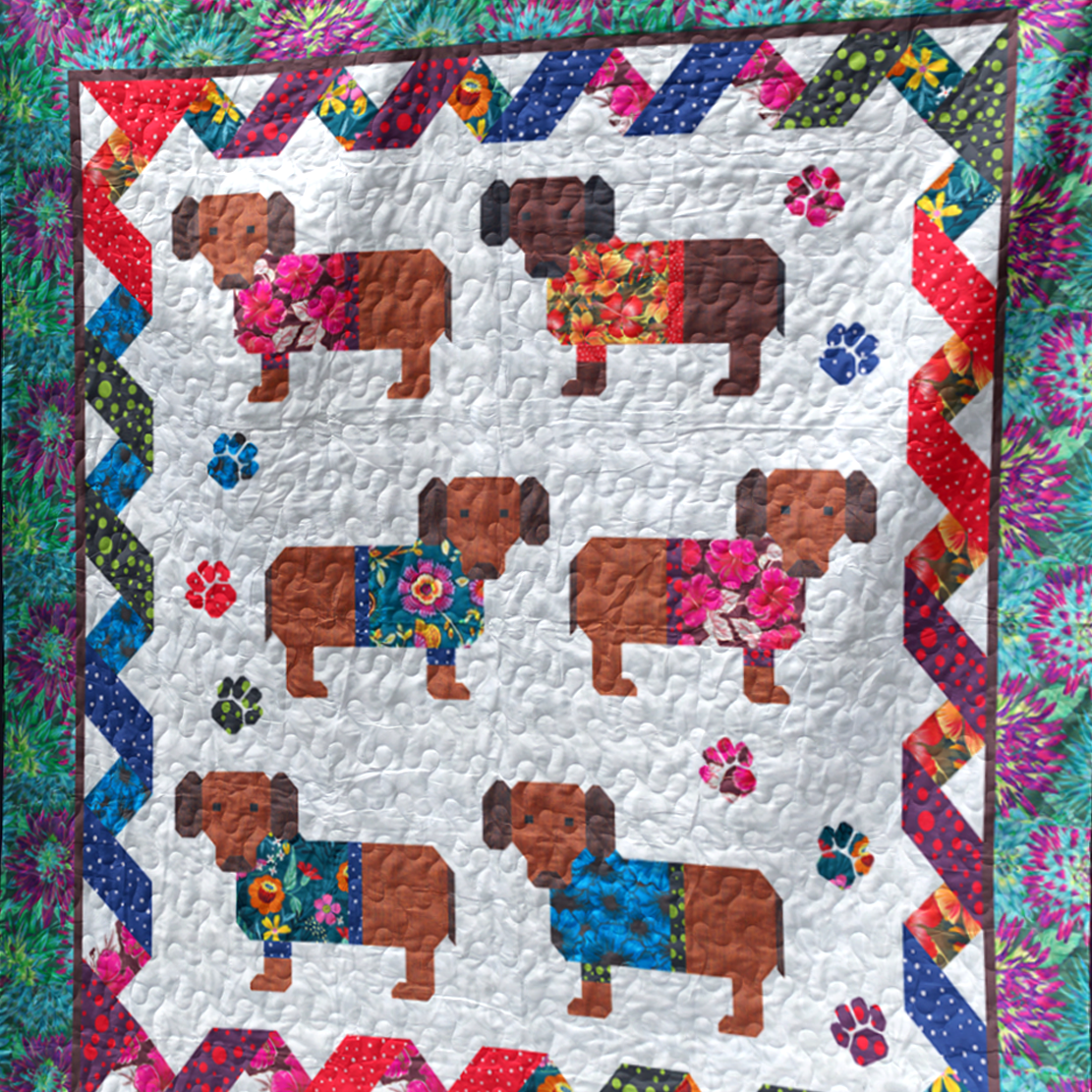 Dachshund CLA0710314Q Art Quilt