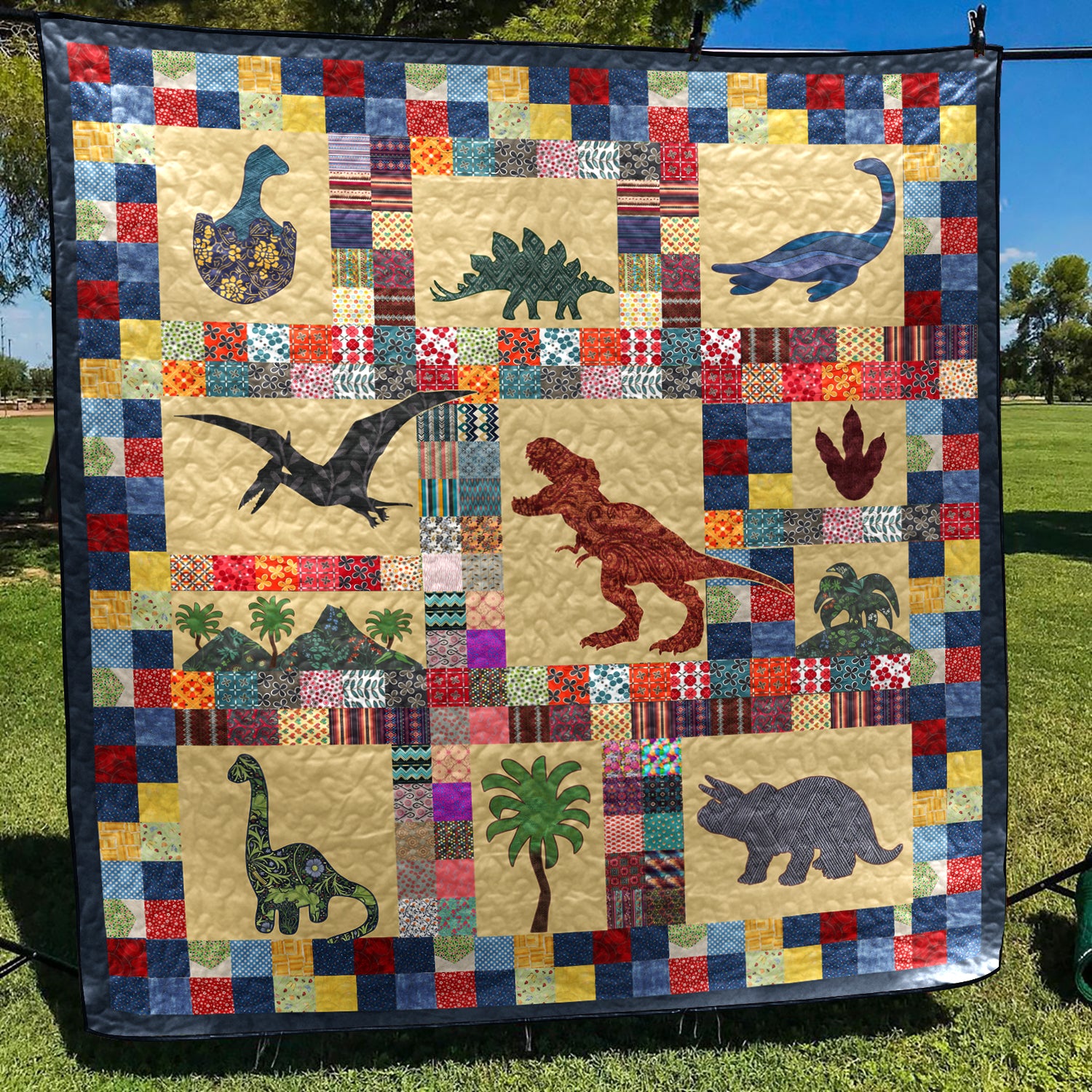 Dinosaur Baby TL190609 Art Quilt