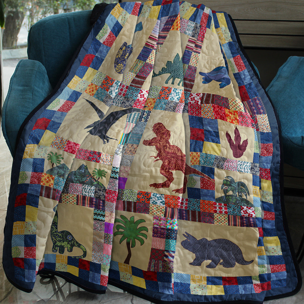 Dinosaur Baby TL190609 Art Quilt