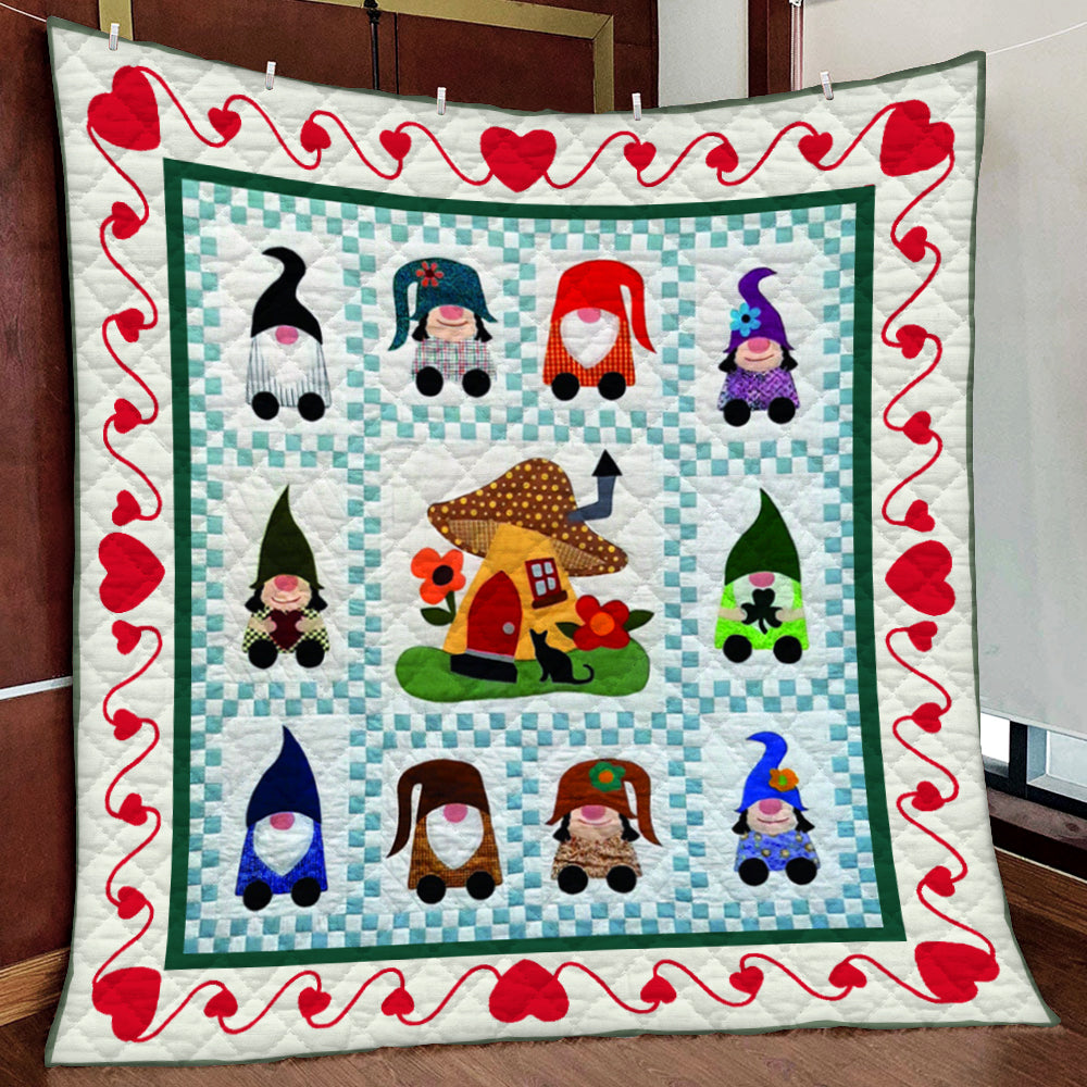 Gnome Home HM151009D Art Quilt