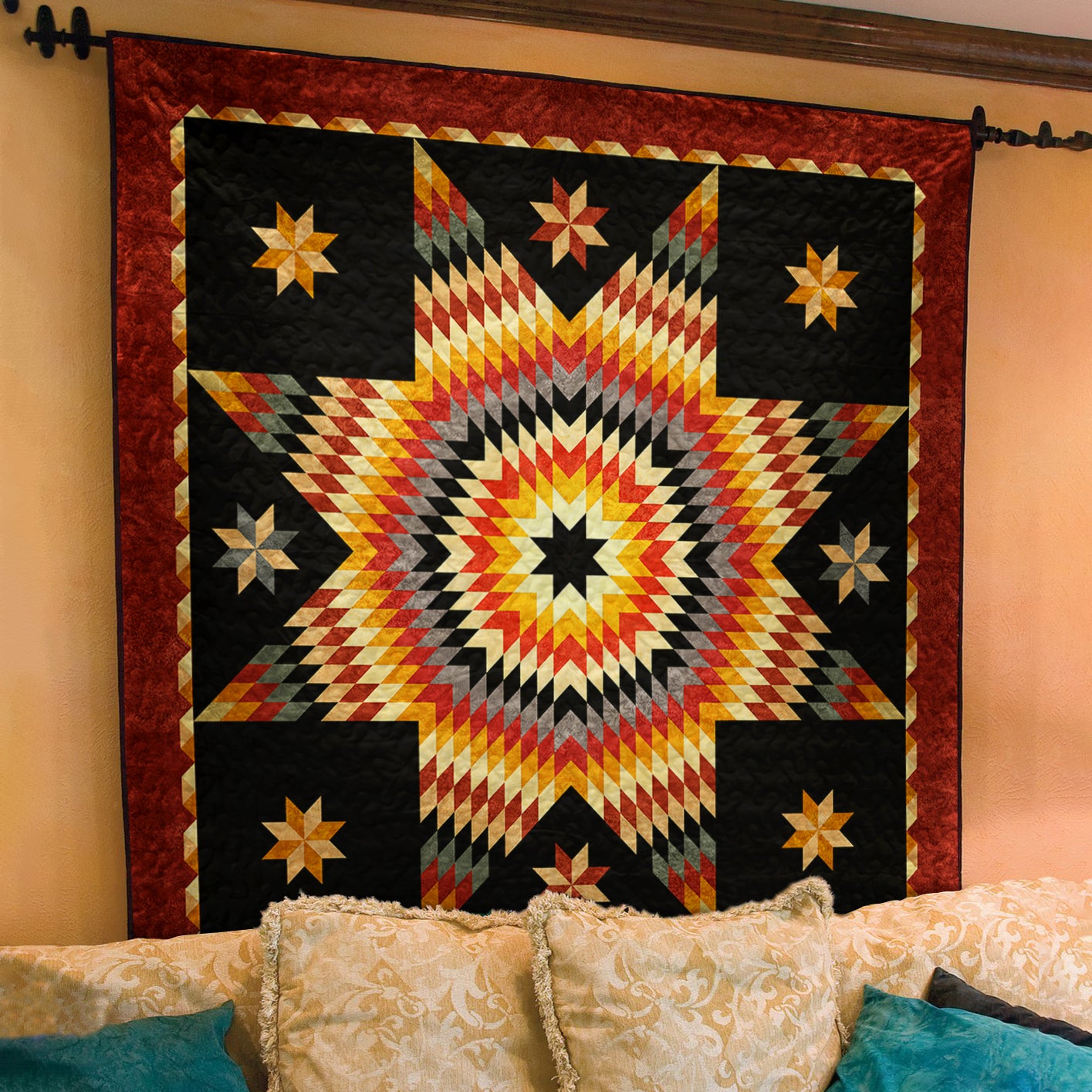 Lone Star Native American Inspired Art Quilt TL270502Y