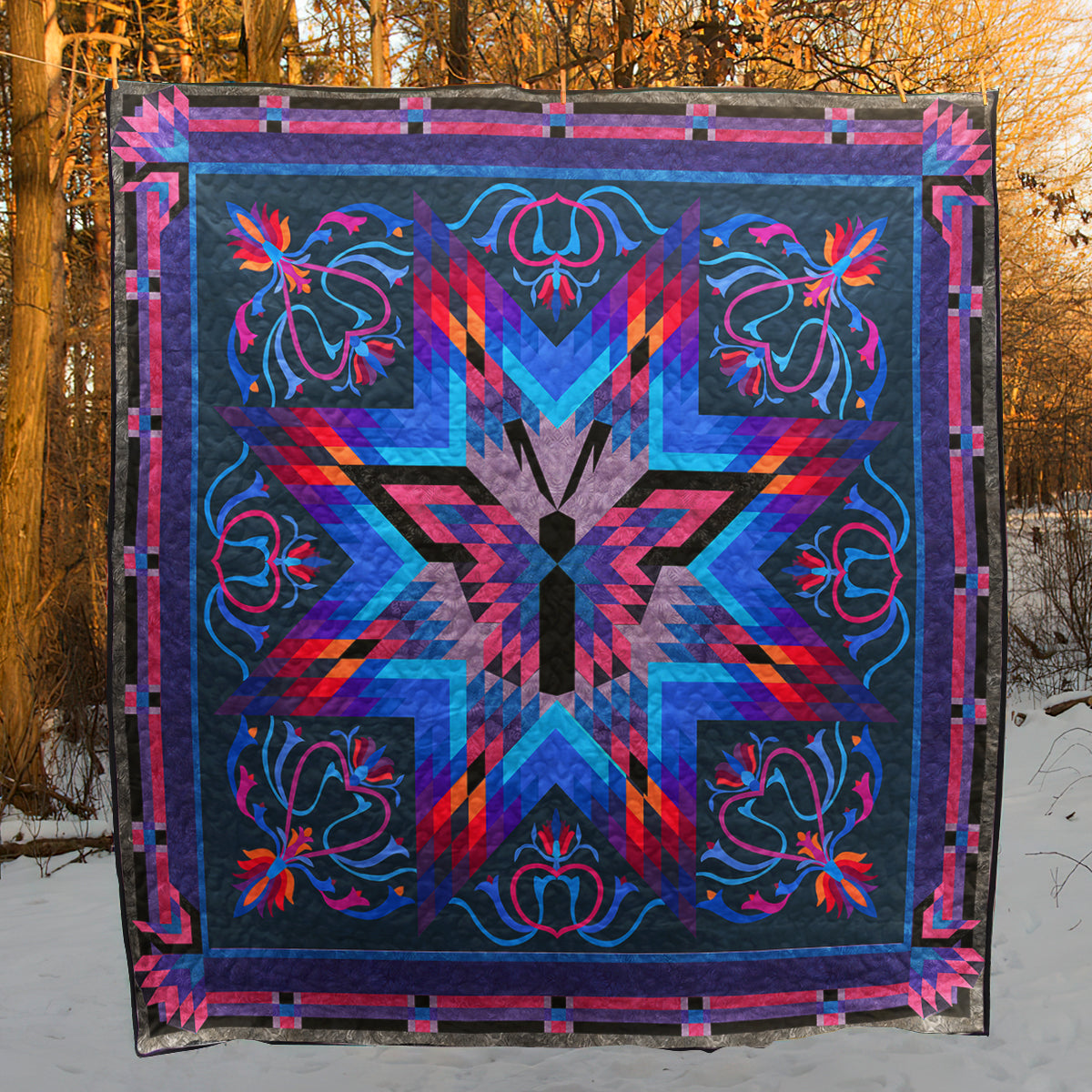 Native American Inspired Butterfly Art Quilt TL211001Y