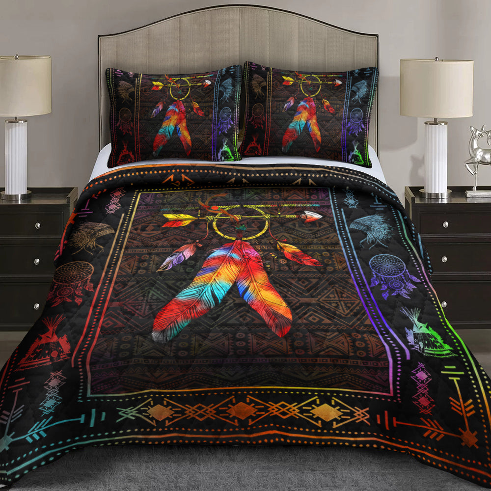 Native American Inspired Quilt Bed Set TL041011