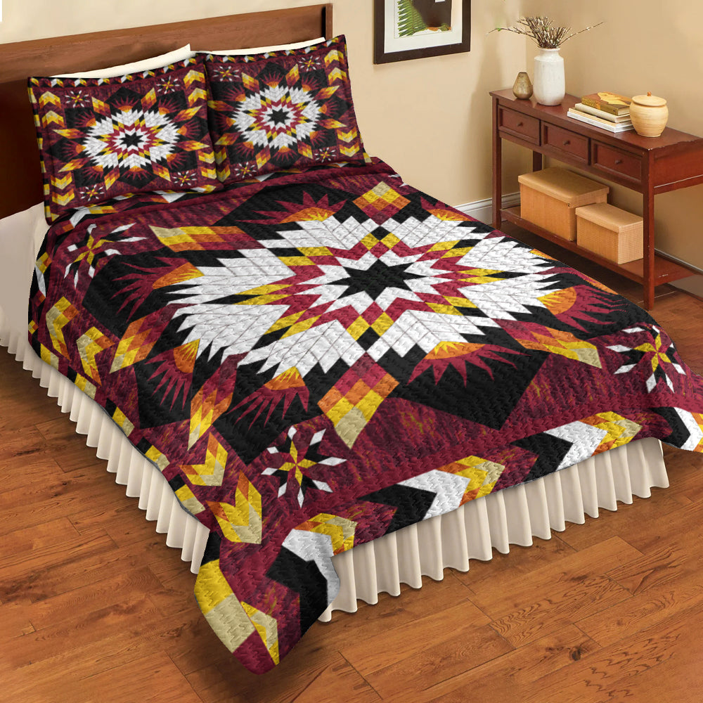 Native American Inspired Star Bird Quilt Bed Set TL260510Y