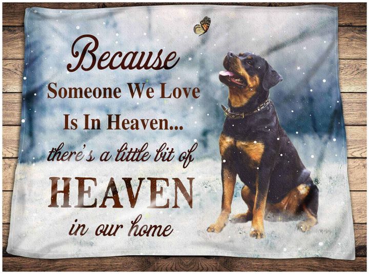 Rottweiler CL260873MDF Sherpa Fleece Blanket
