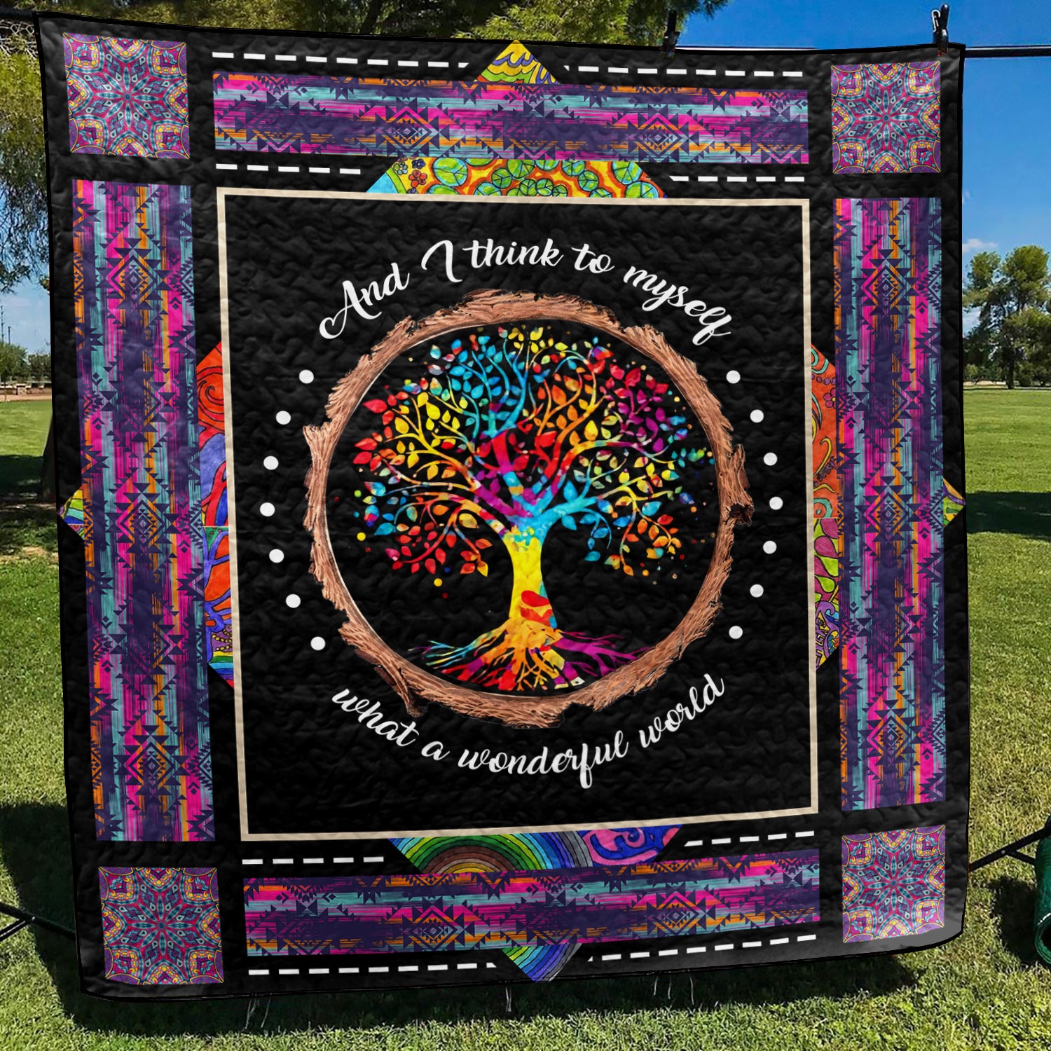 Tree Of Life Hippie Art Quilt TL290604Y