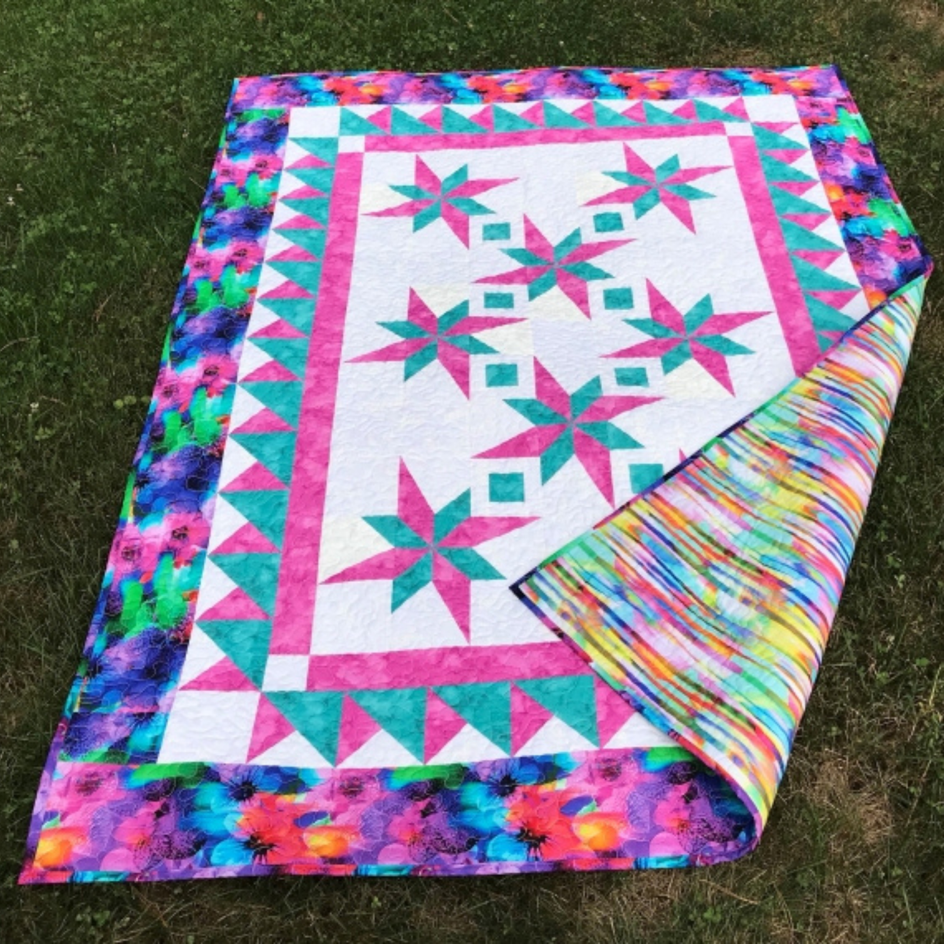 How to make New Year Star Quilt Blanket