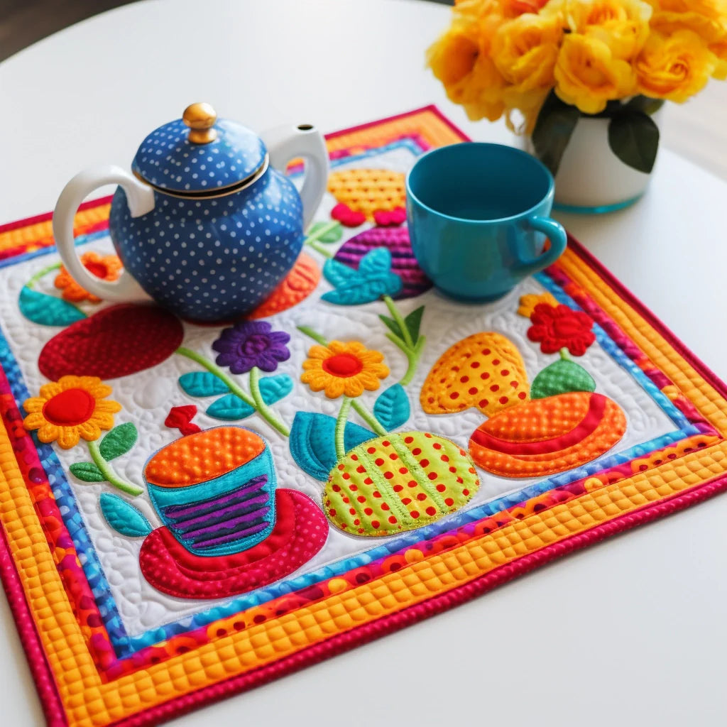 Tea Cup TAI260224161 Quilted Placemats