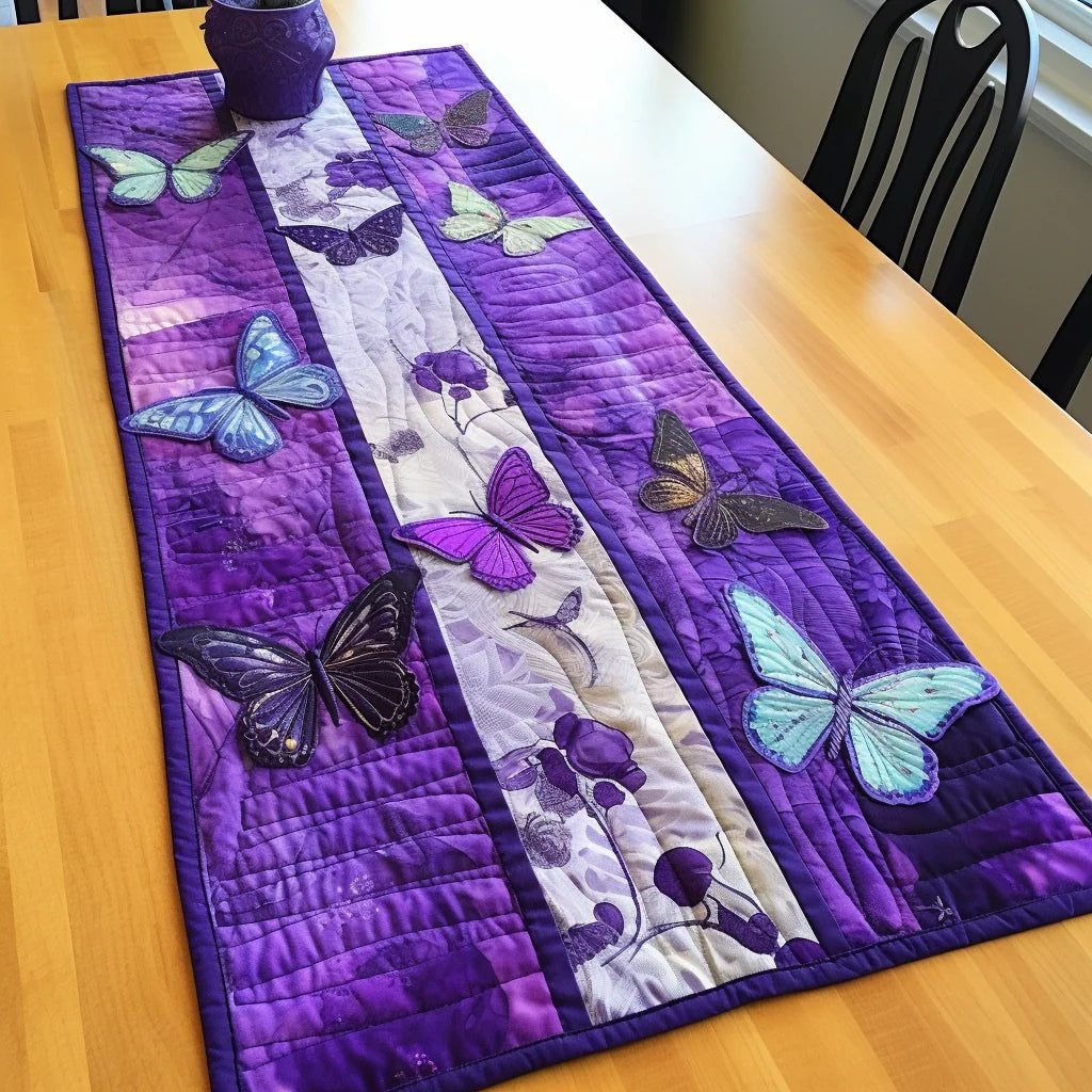 Butterfly TAI260224505 Quilted Table Runner