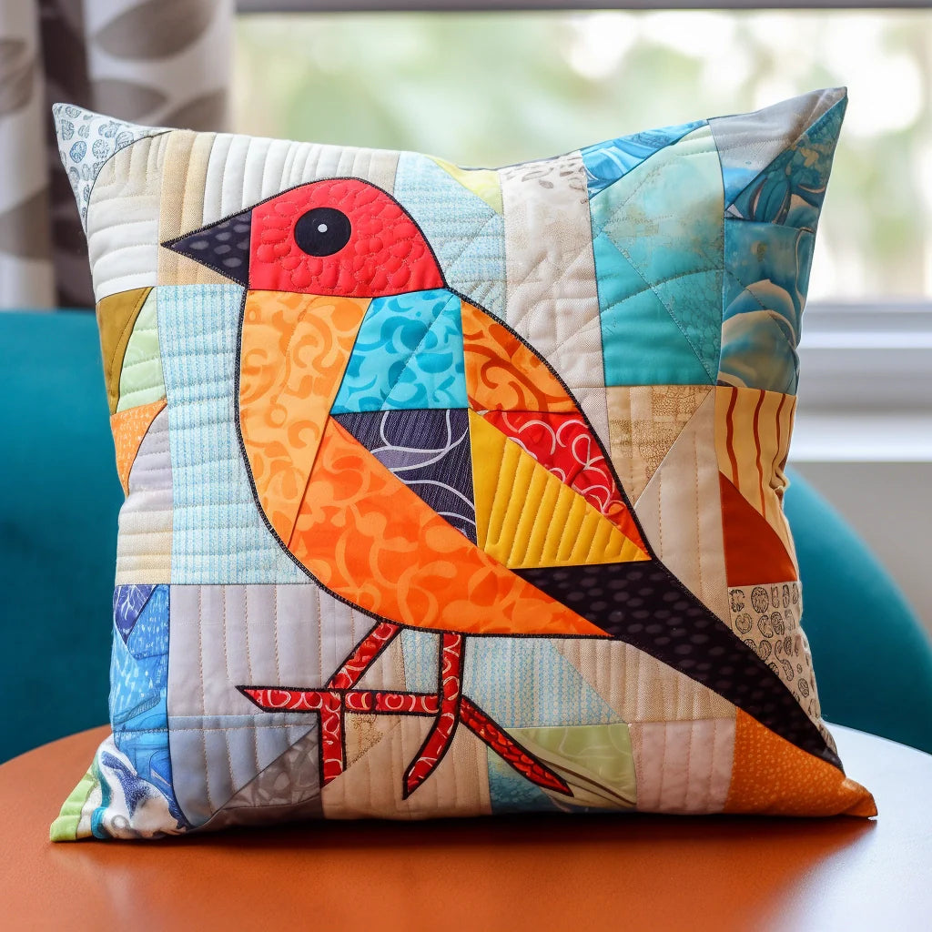 Bird TAI020324266 Quilted Pillow Case