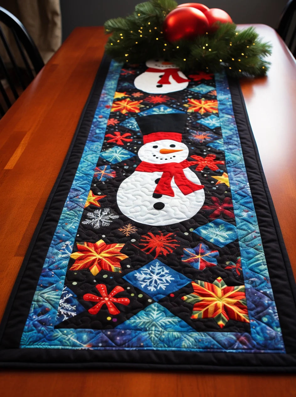 Snowman TAI15112327 Quilted Table Runner