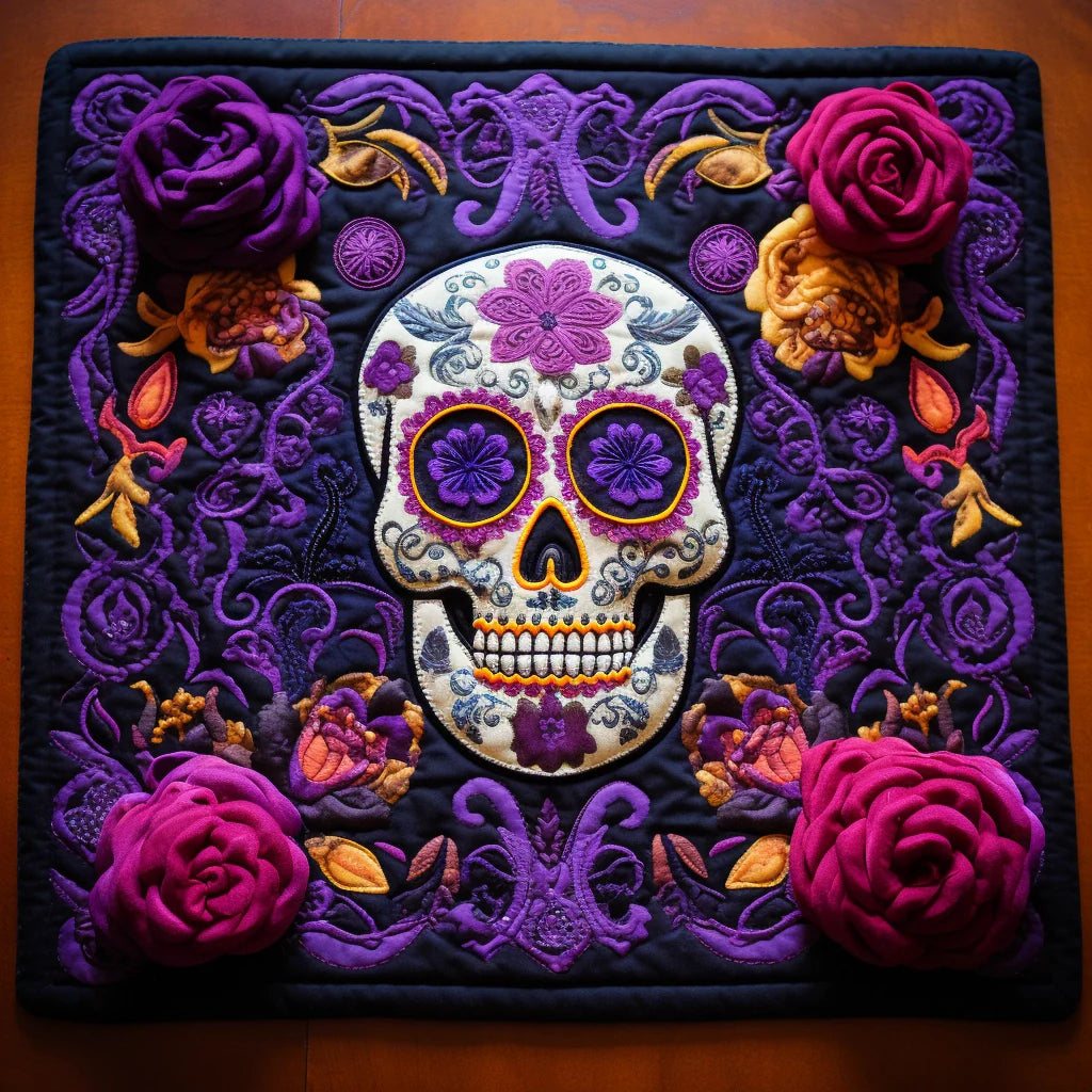 Sugar Skull TAI260224204 Quilted Placemats