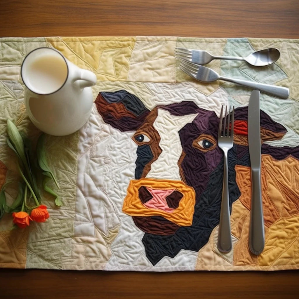Cow TAI260224080 Quilted Placemats