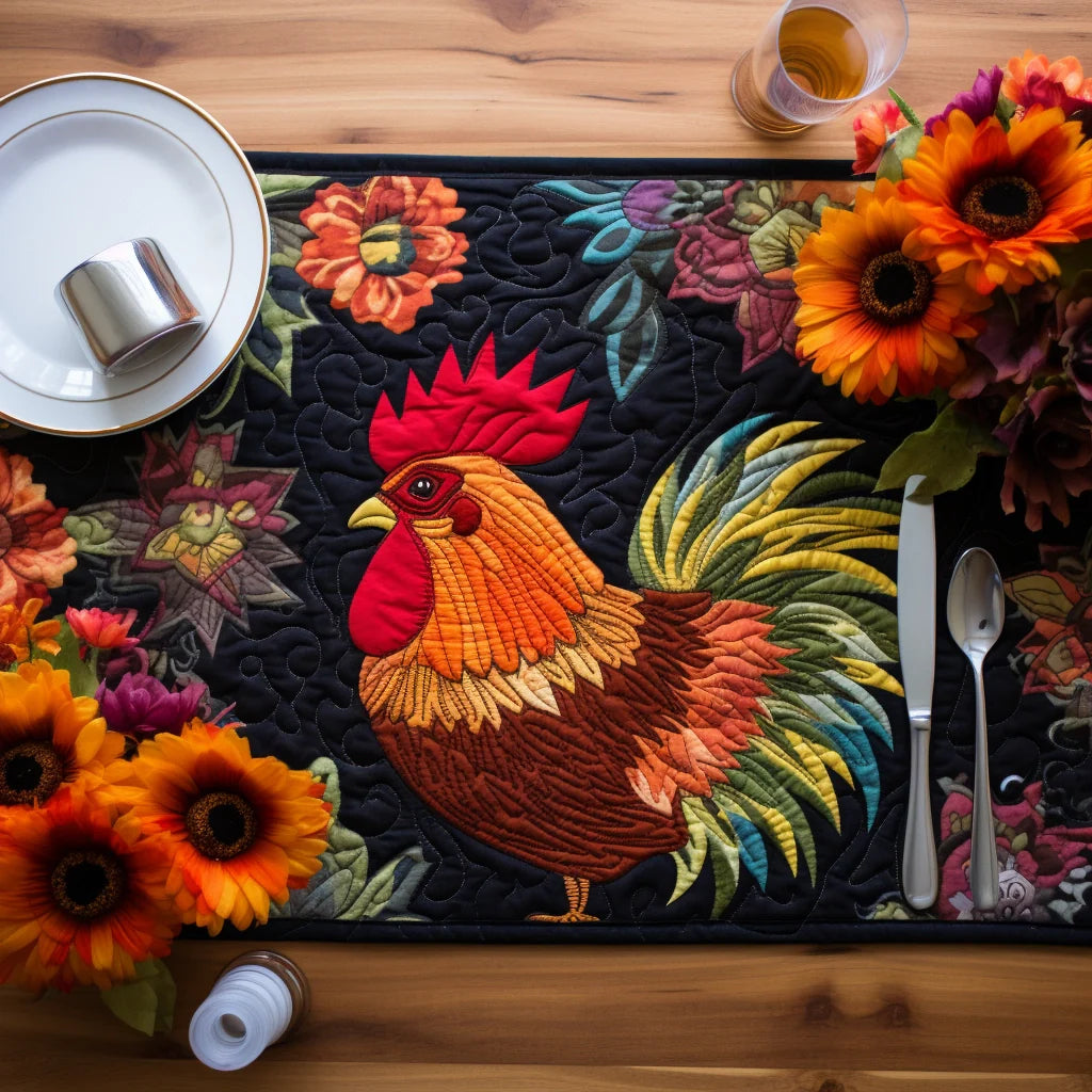 Chicken TAI040124168 Quilted Placemats