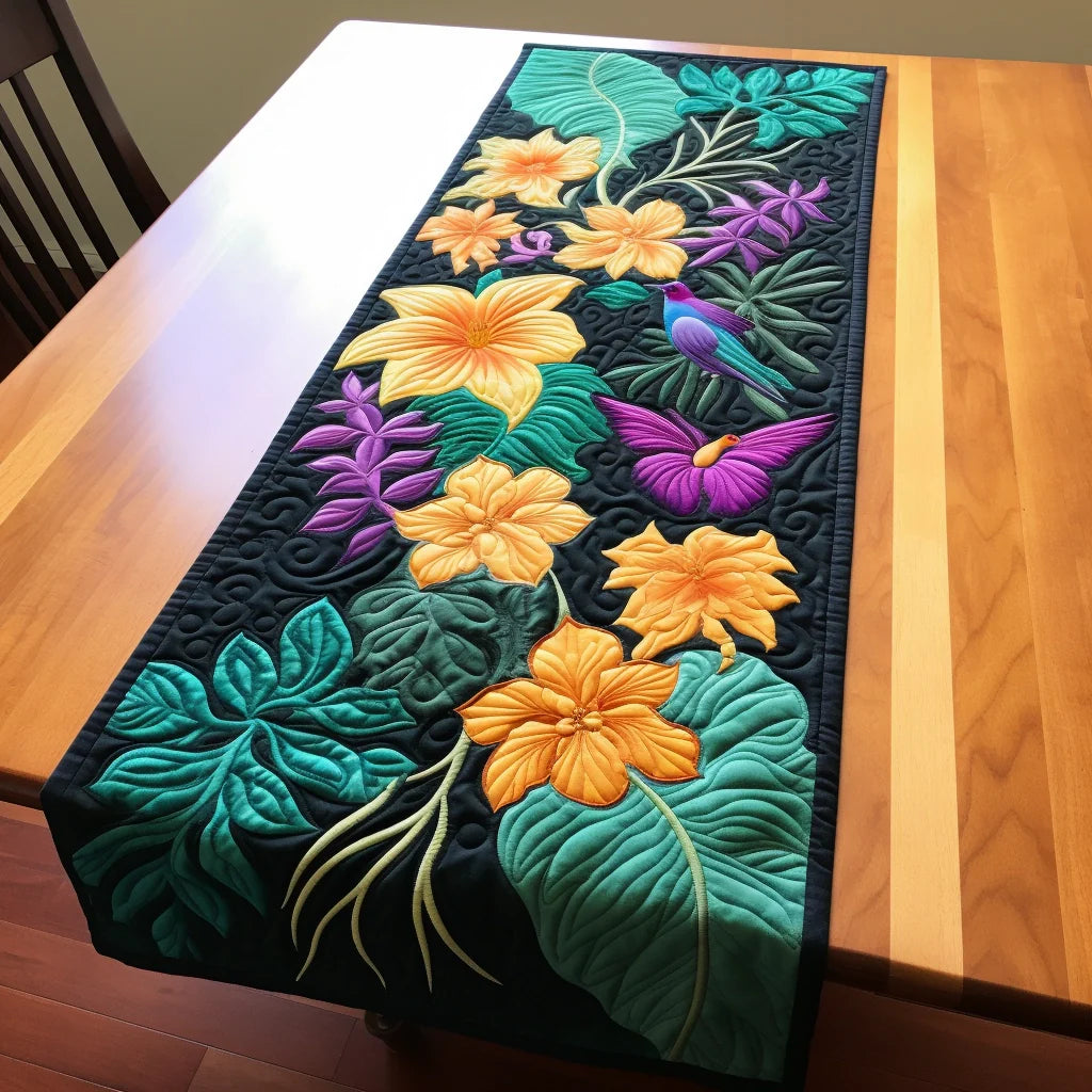 Flower Garden TAI201223055 Quilted Table Runner