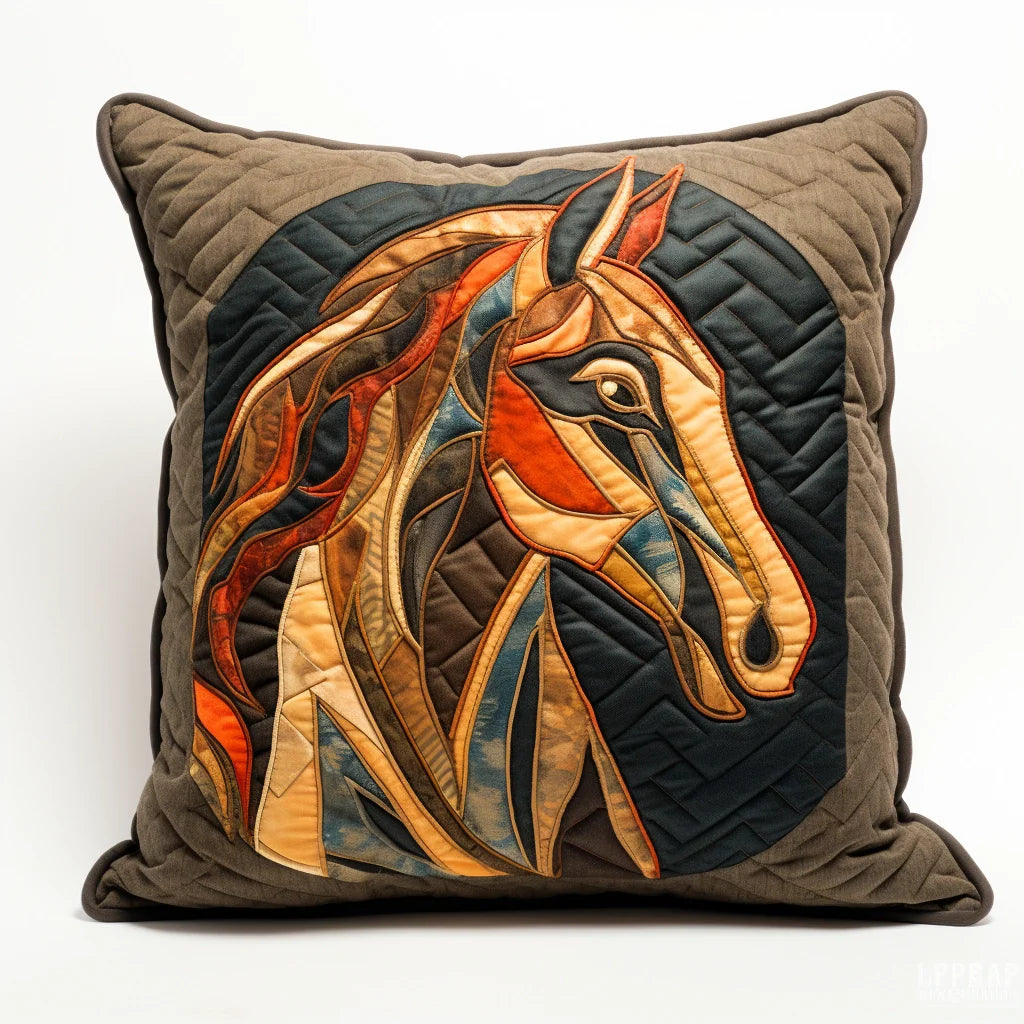 Horse TAI060324038 Quilted Pillow Case