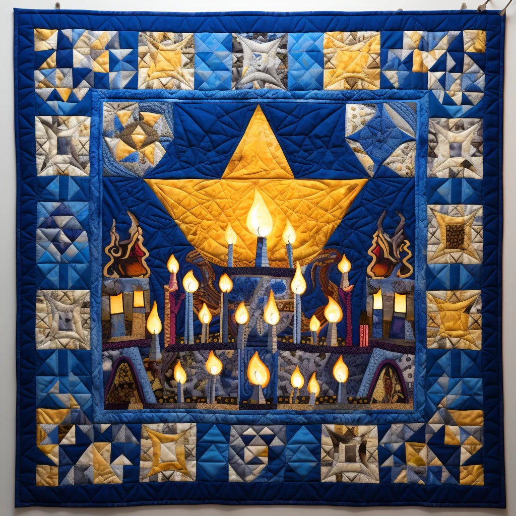 Jewish Hanukkah TAI28122384 Quilt Blanket