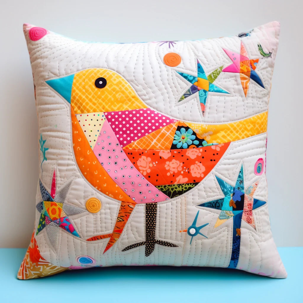 Bird TAI020324264 Quilted Pillow Case