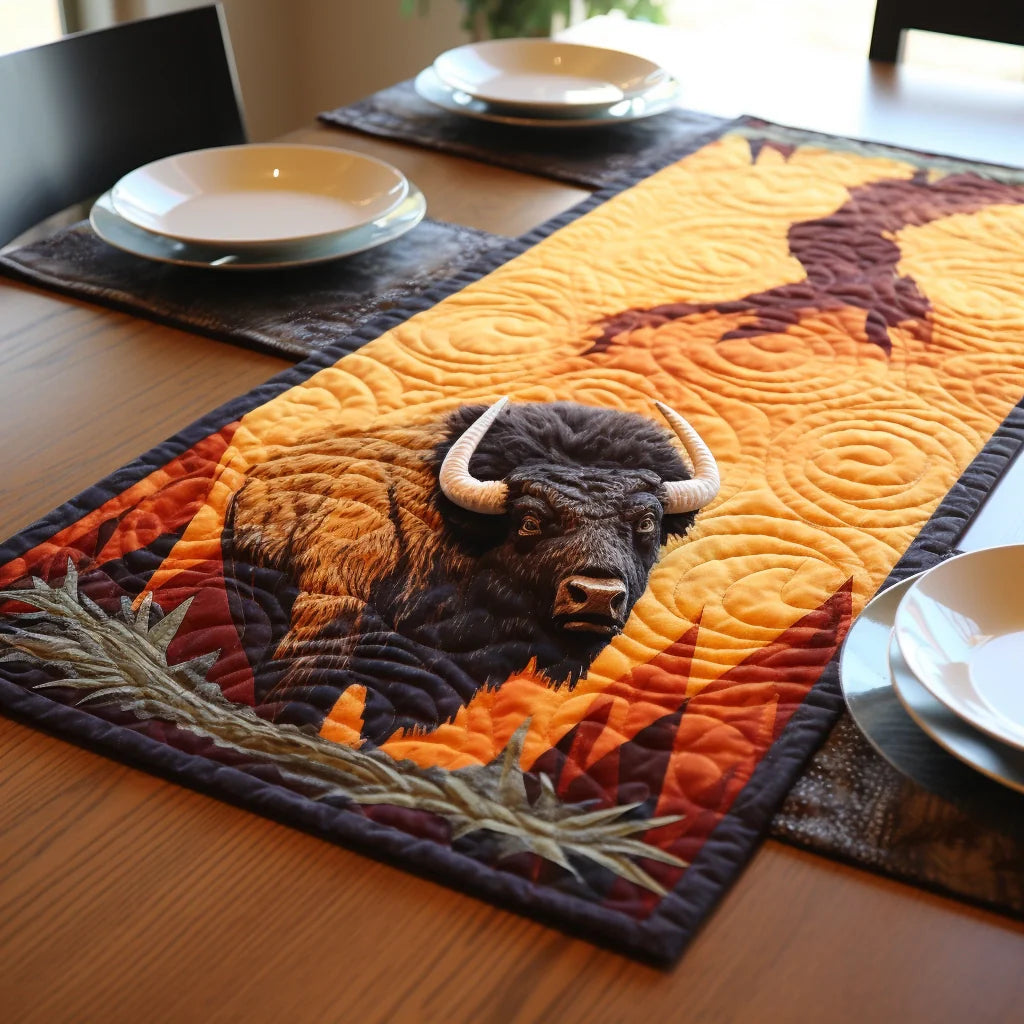 Bison TAI260224335 Quilted Table Runner