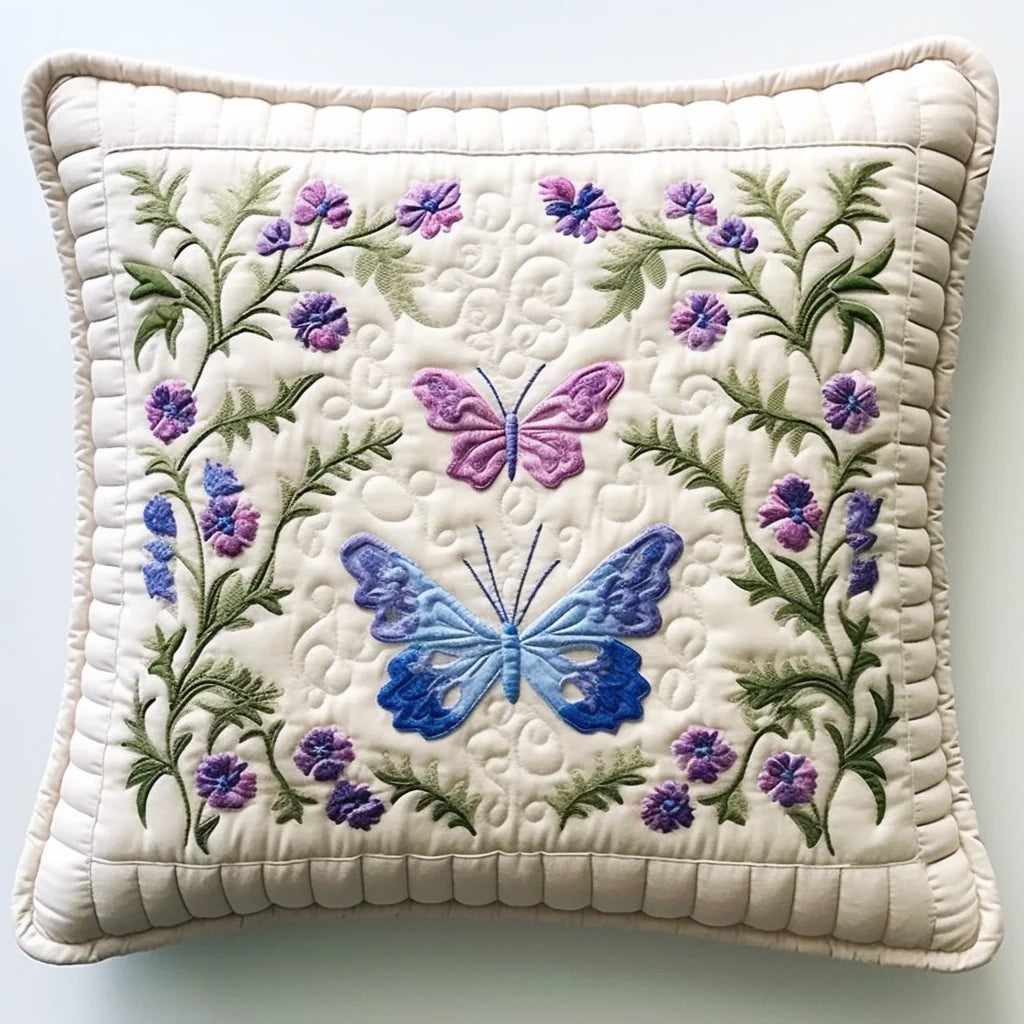 Butterfly TAI060324072 Quilted Pillow Case