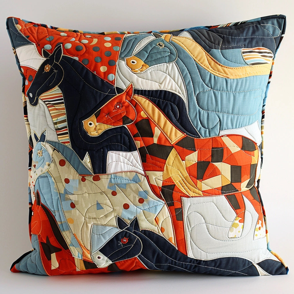 Horse TAI240424214 Quilted Pillow Case