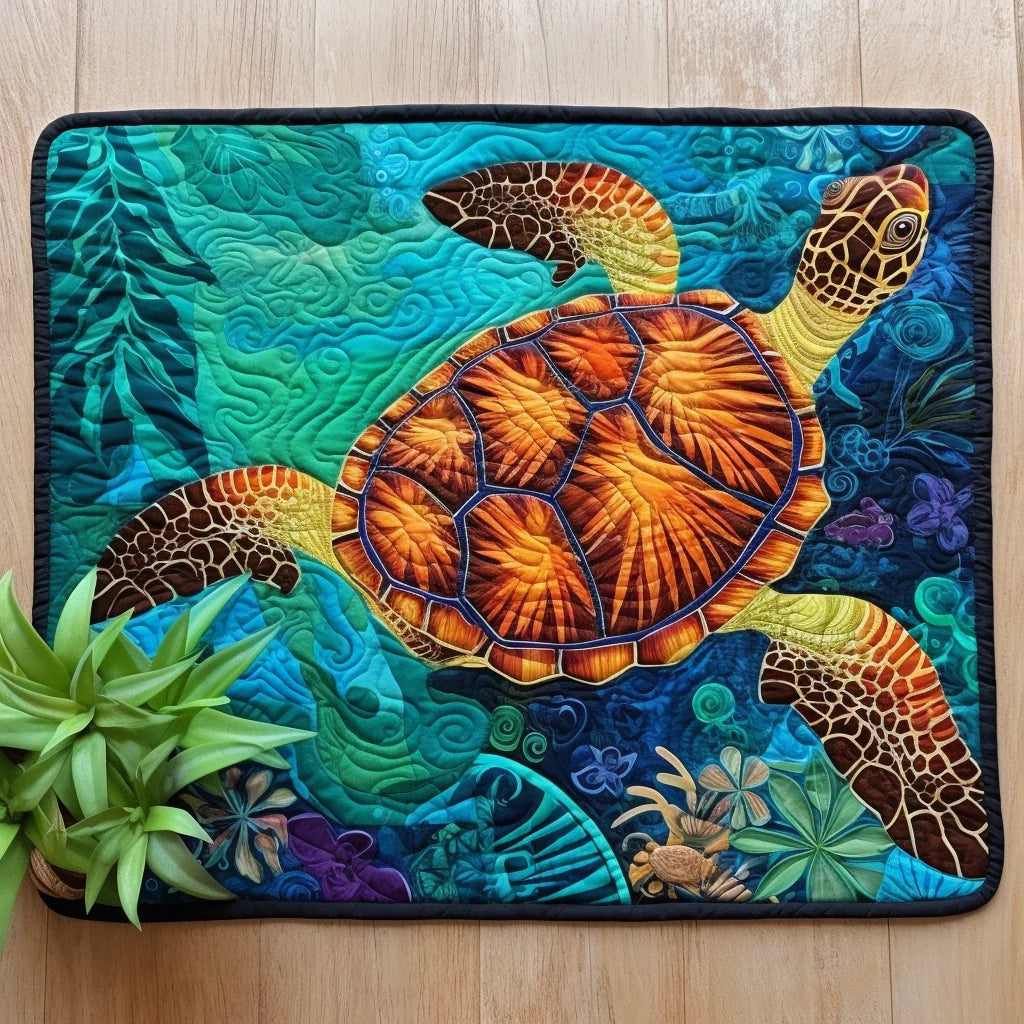 Sea Turtle TAI040124160 Quilted Placemats