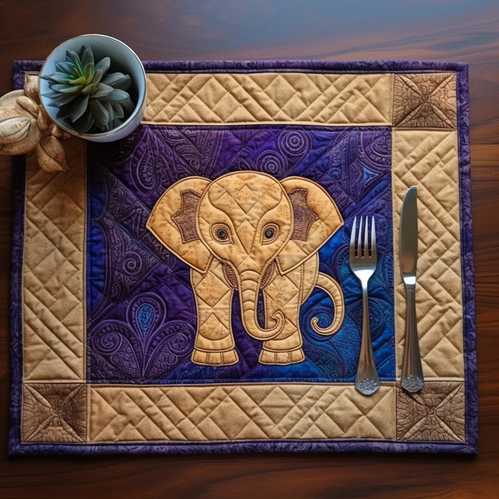 Elephant TAI040124371 Quilted Placemats