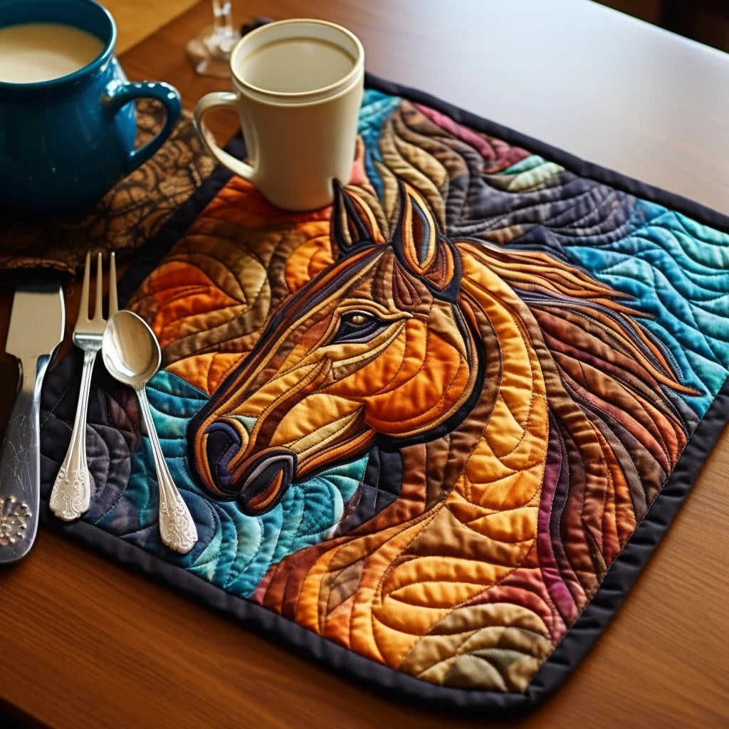 Horse TAI260224237 Quilted Placemats