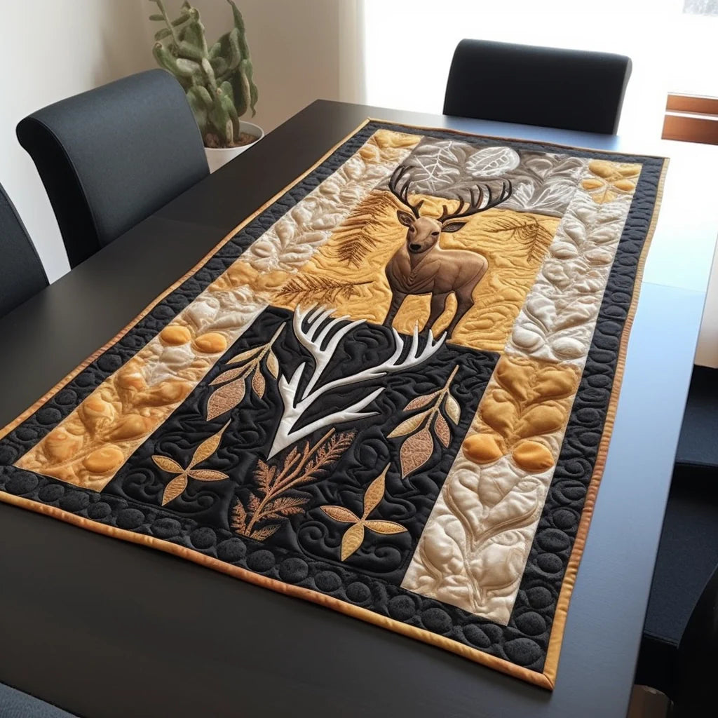 Deer TAI261223159 Quilted Table Runner