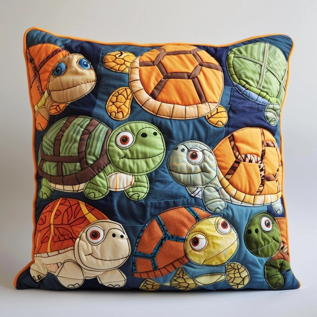 Turtle TAI240424254 Quilted Pillow Case