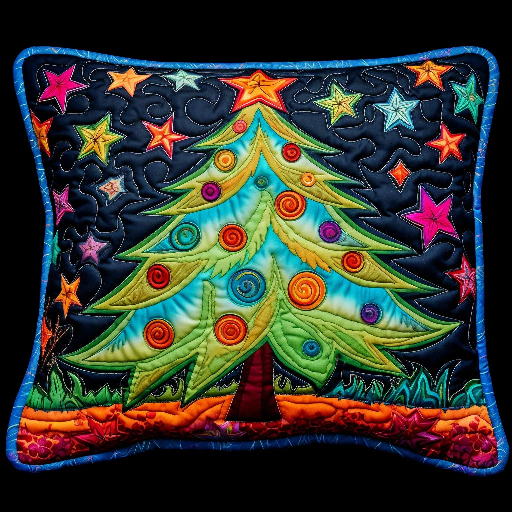 Christmas Tree TAI060324031 Quilted Pillow Case
