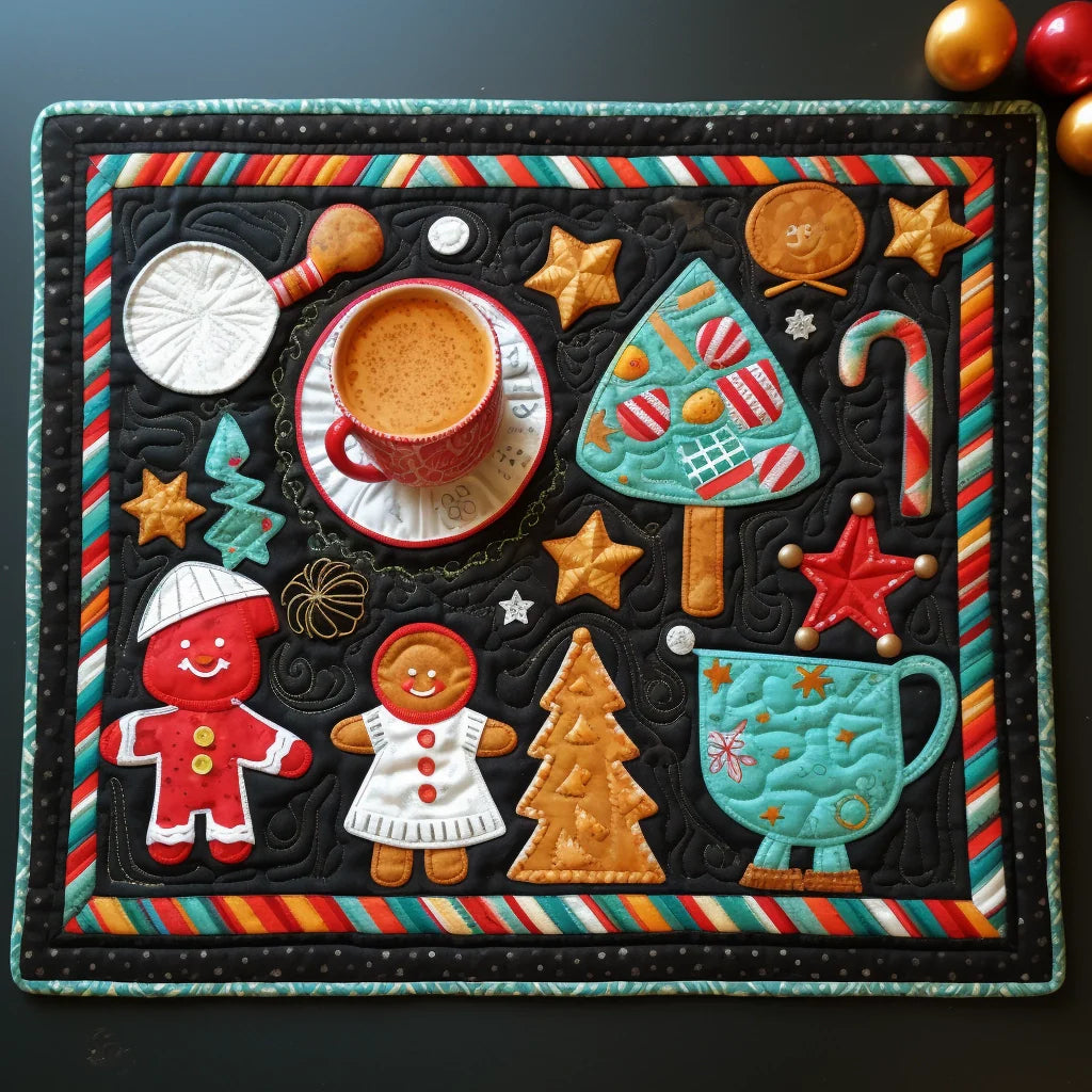 Gingerbread Man TAI260224143 Quilted Placemats