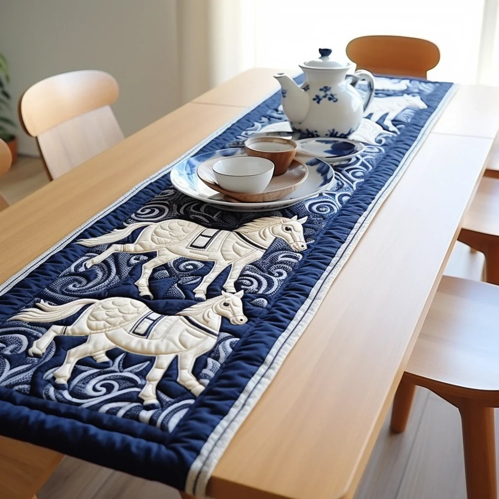 Horse TAI020324041 Quilted Table Runner