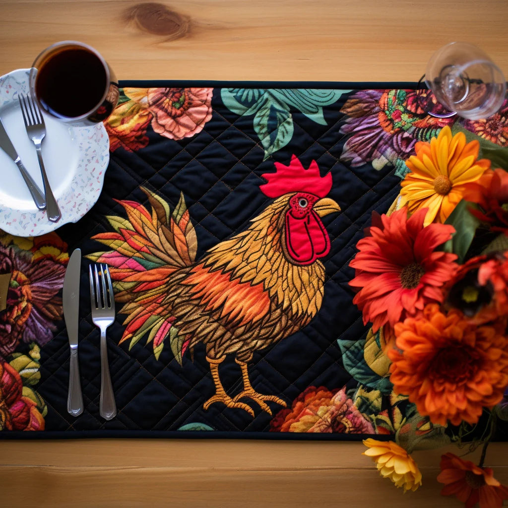 Chicken TAI040124167 Quilted Placemats