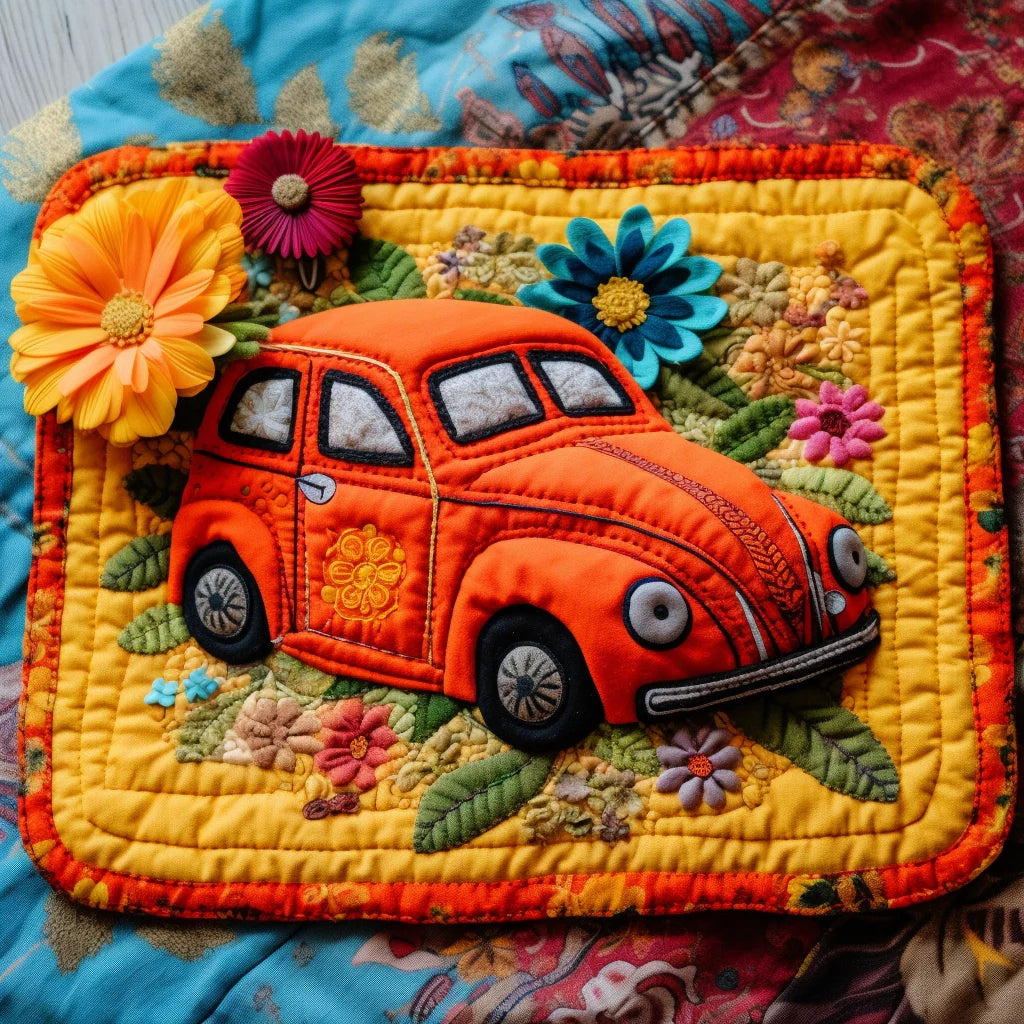 Hippie Car TAI040124322 Quilted Placemats