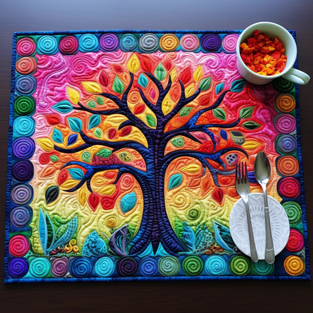 Tree Of Life TAI260224120 Quilted Placemats