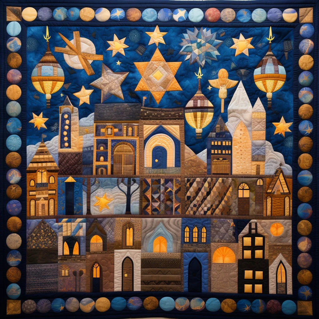 Jewish Hanukkah TAI28122389 Quilt Blanket