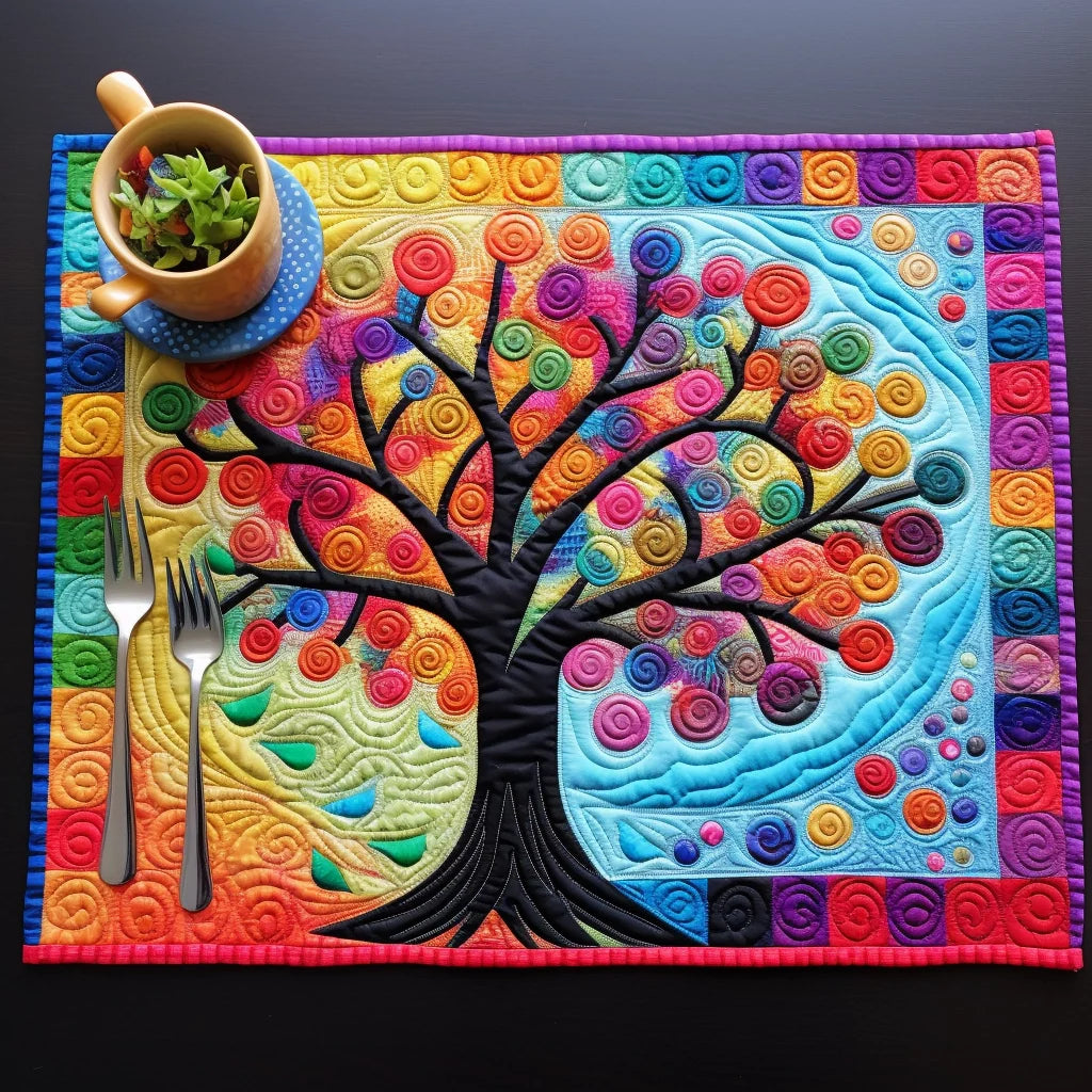 Tree Of Life TAI260224109 Quilted Placemats