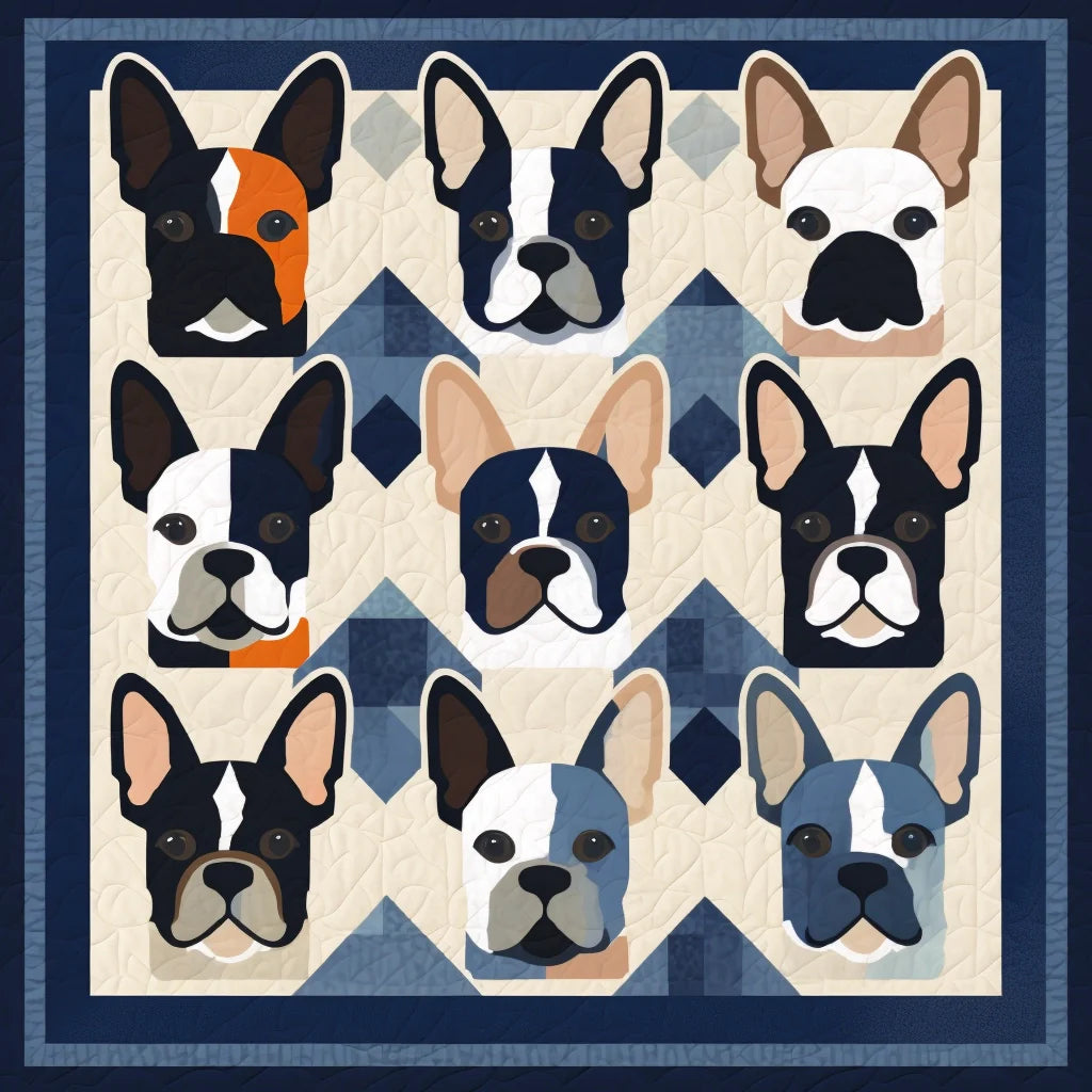 Boston Terrier TAI13112336 Quilt Blanket
