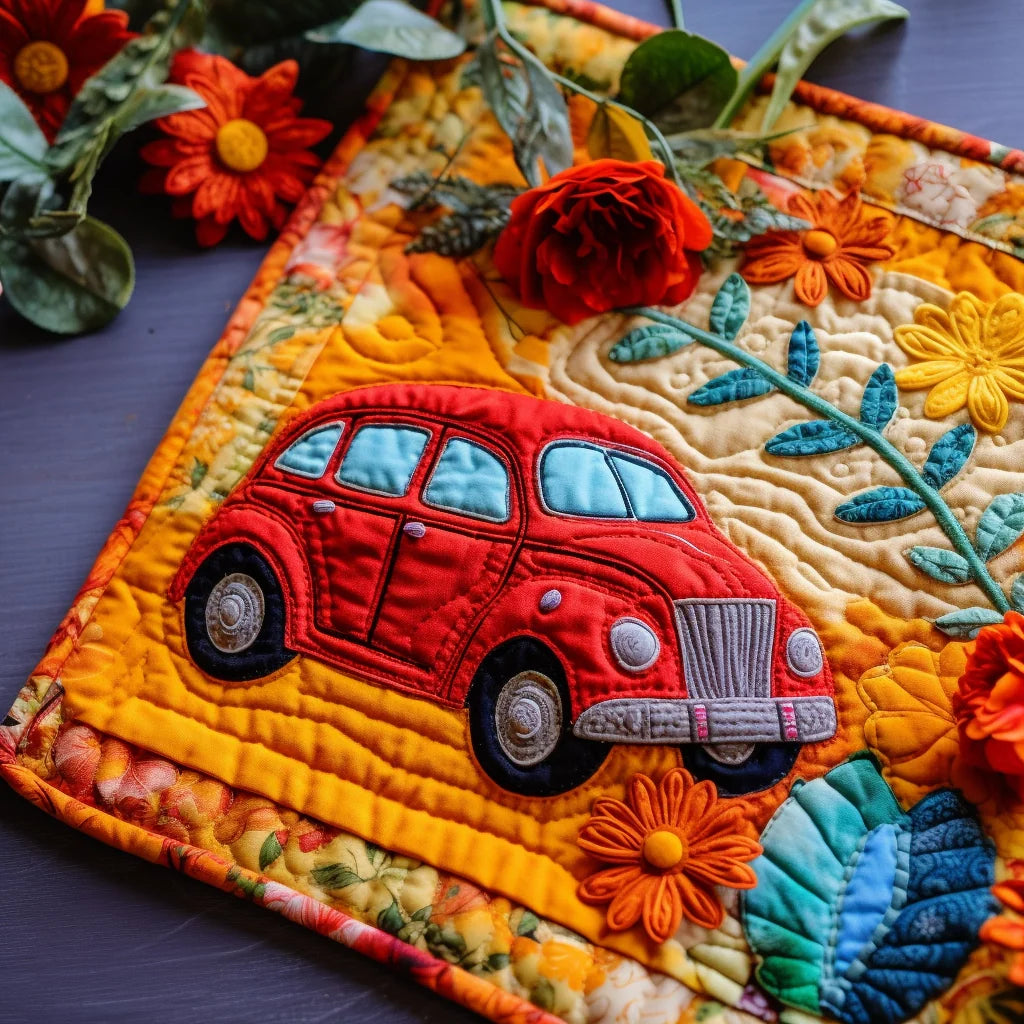 Hippie Car TAI040124321 Quilted Placemats