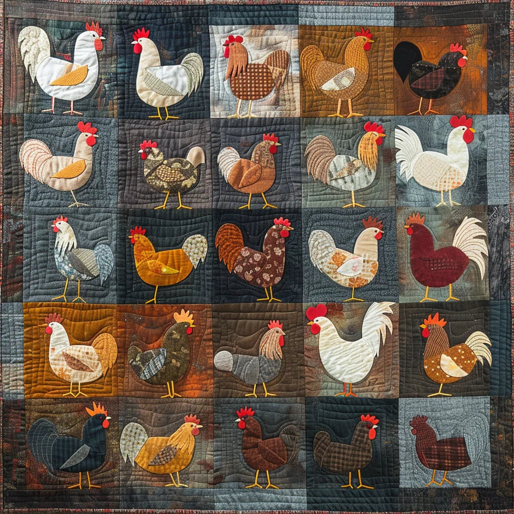 Chicken TAI080324034 Quilt Blanket