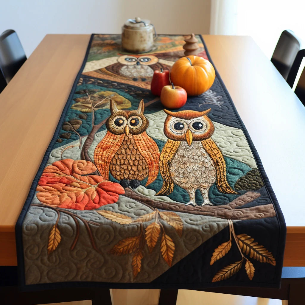 Owl TAI13122354 Quilted Table Runner