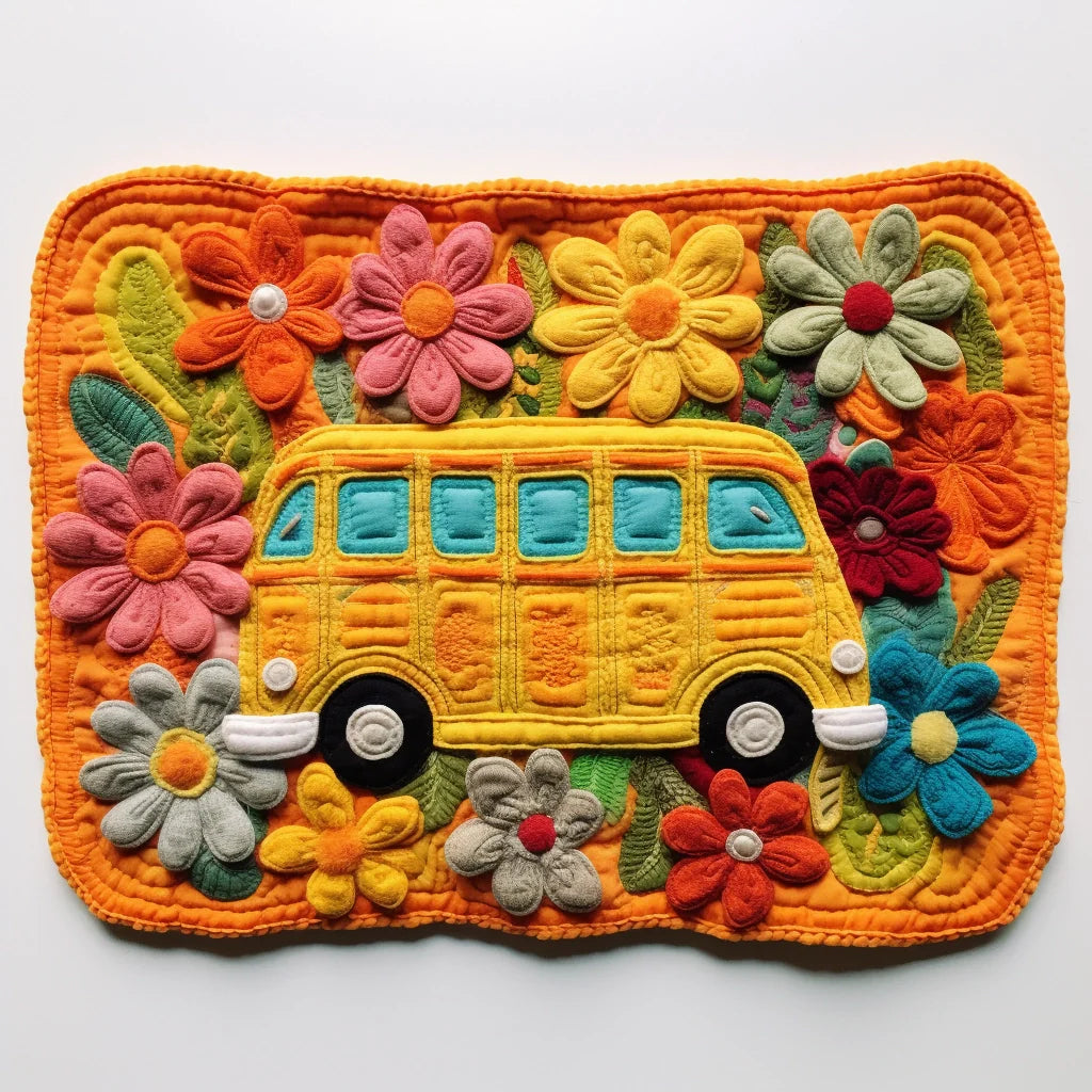 Hippie Caravan TAI040124257 Quilted Placemats