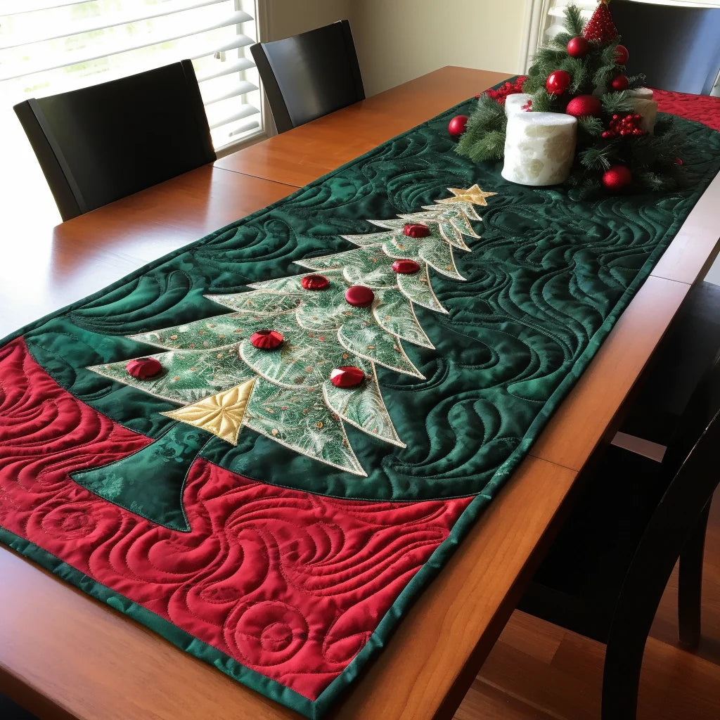 Christmas Tree TAI201223073 Quilted Table Runner