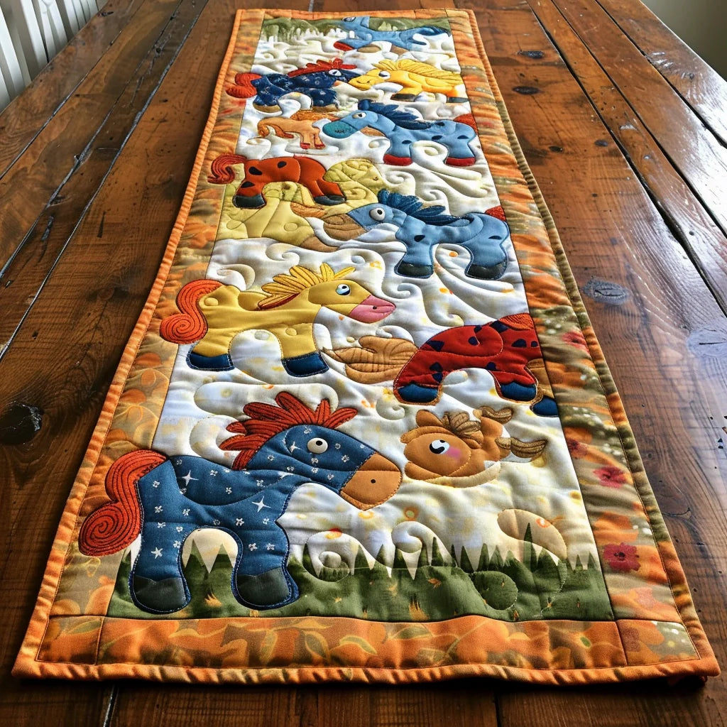 Horse TAI060324297 Quilted Table Runner