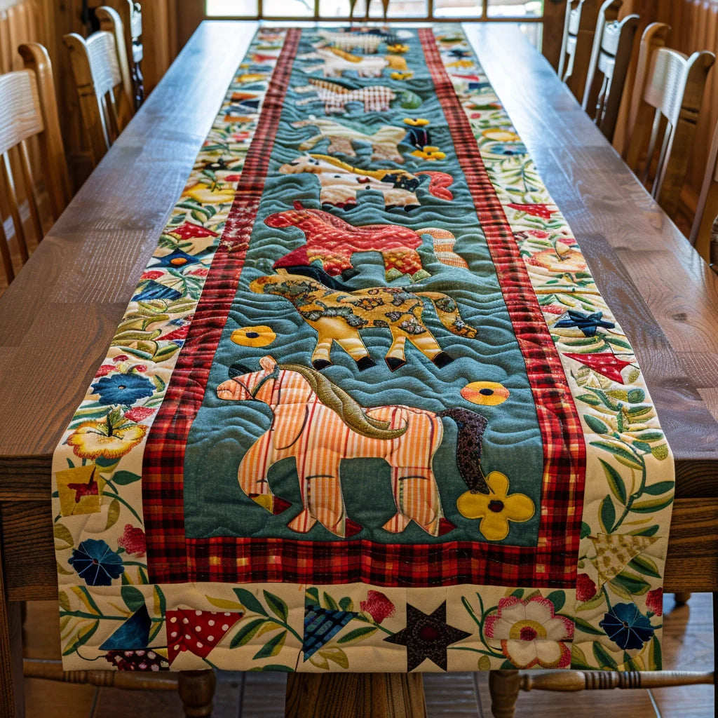 Horse TAI060324296 Quilted Table Runner