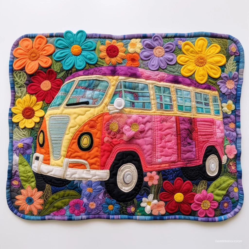 Hippie Caravan TAI040124260 Quilted Placemats