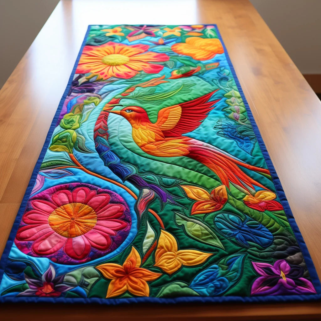 Bird TAI04122310 Quilted Table Runner